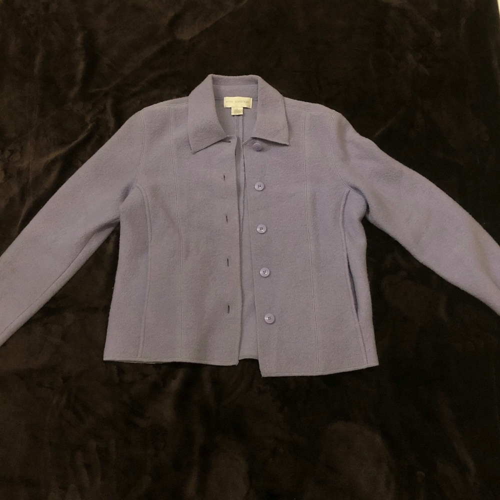 Petite sophisticated purple wool jacket